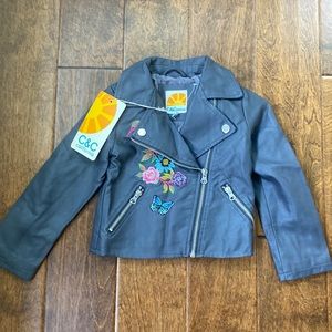 Girls faux leather jacket